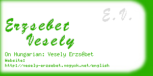 erzsebet vesely business card